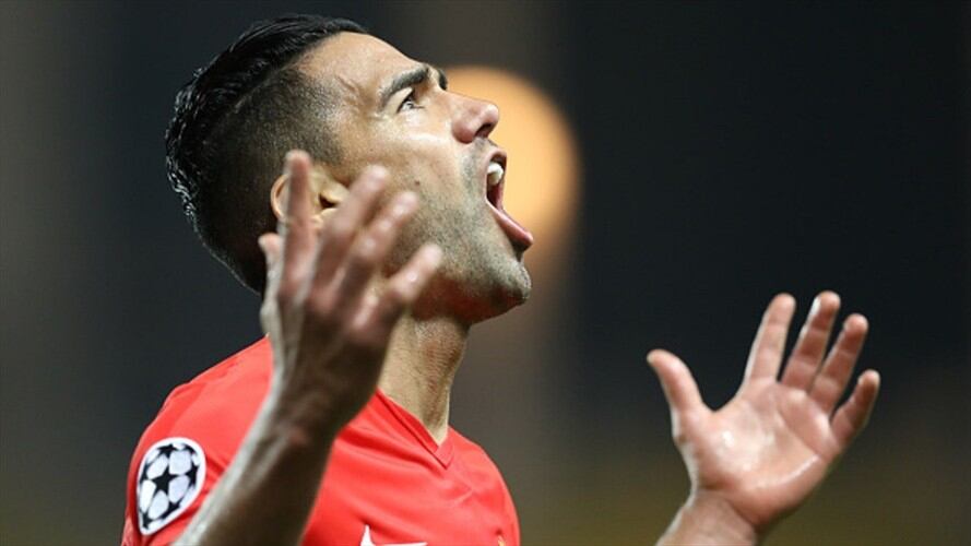 El gol de Radamel Falcao en la derrota del Mónaco ante el Porto. Foto: Getty Images
