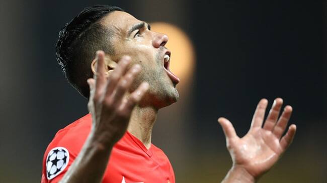 El gol de Radamel Falcao en la derrota del Mónaco ante el Porto. Foto: Getty Images