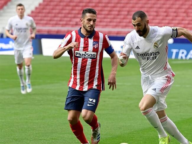 Agónico gol de Karim Benzema salvó al Real Madrid de la derrota ante el Atlético de Madrid. Foto: JAVIER SORIANO/AFP via Getty Images