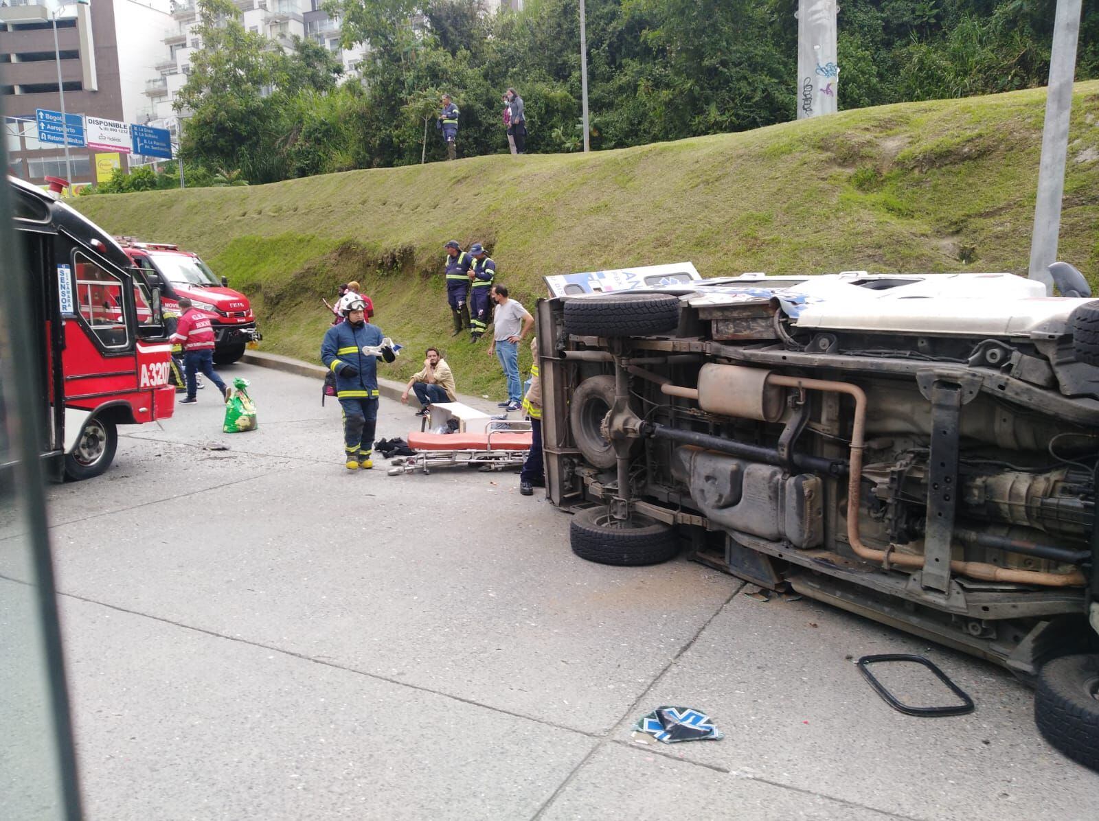 Grave accidente dejó varios heridos en Manizales. Crédito: Suministrada.