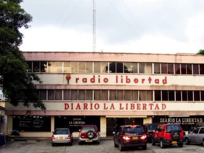 Fachado del edificio del grupo de medios &#039;La Libertad&#039; en Barranquilla. Foto: Diario La Libertad.