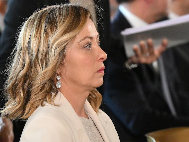 Primer ministra italiana Giorgia Meloni. (Italia, Roma) EFE/EPA/ETTORE FERRARI