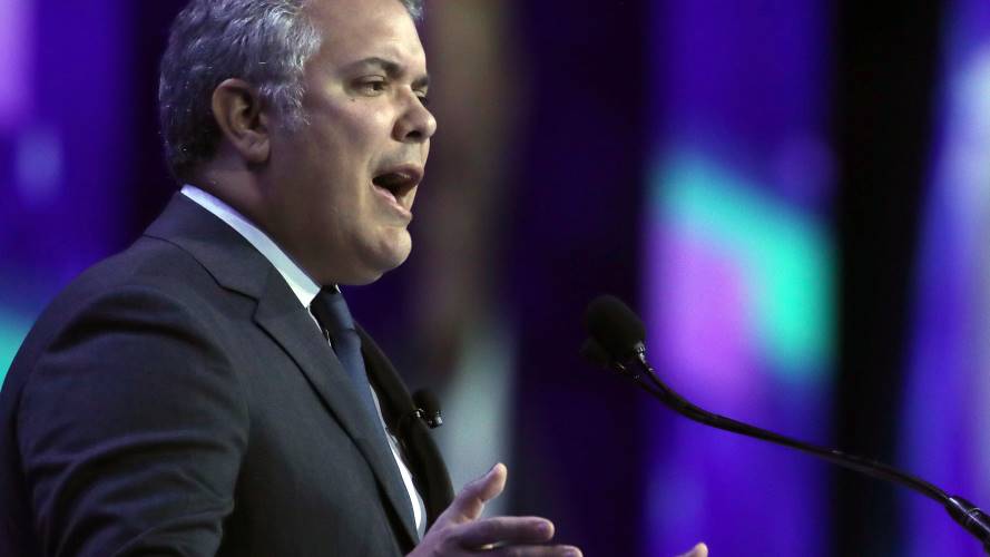 Iván Duque en Conferencia Presidencial 2020. Créditos: Getty Images