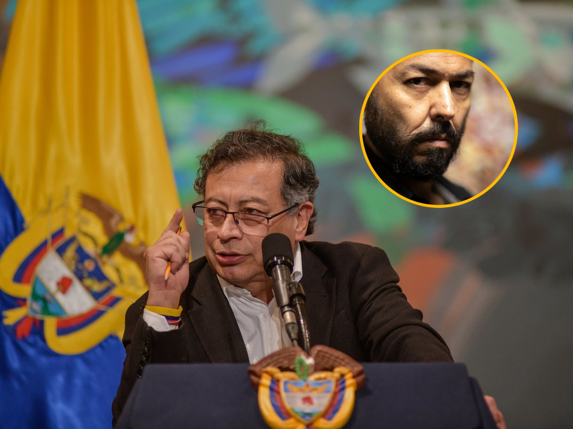 Gustavo Petro y Daniel Mendoza. Fotos: Suministradas y Getty Images.