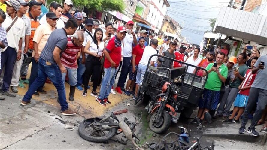 El alcalde de Miranda, Leonardo Valencia, informó que una persona resultó afectada por aturdimiento y fue atendida en el hospital local. Foto: Getty Images