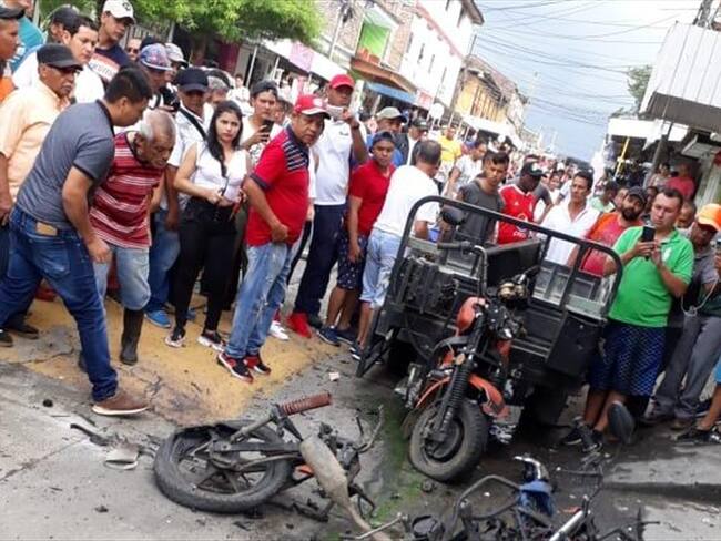 El alcalde de Miranda, Leonardo Valencia, informó que una persona resultó afectada por aturdimiento y fue atendida en el hospital local. Foto: Getty Images
