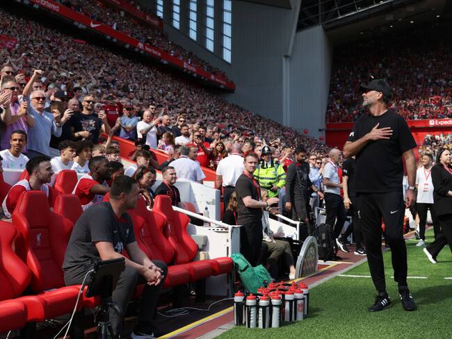 Último partido de Jurgen Klopp como entrenador del Liverpool. Foto: Getty Images.