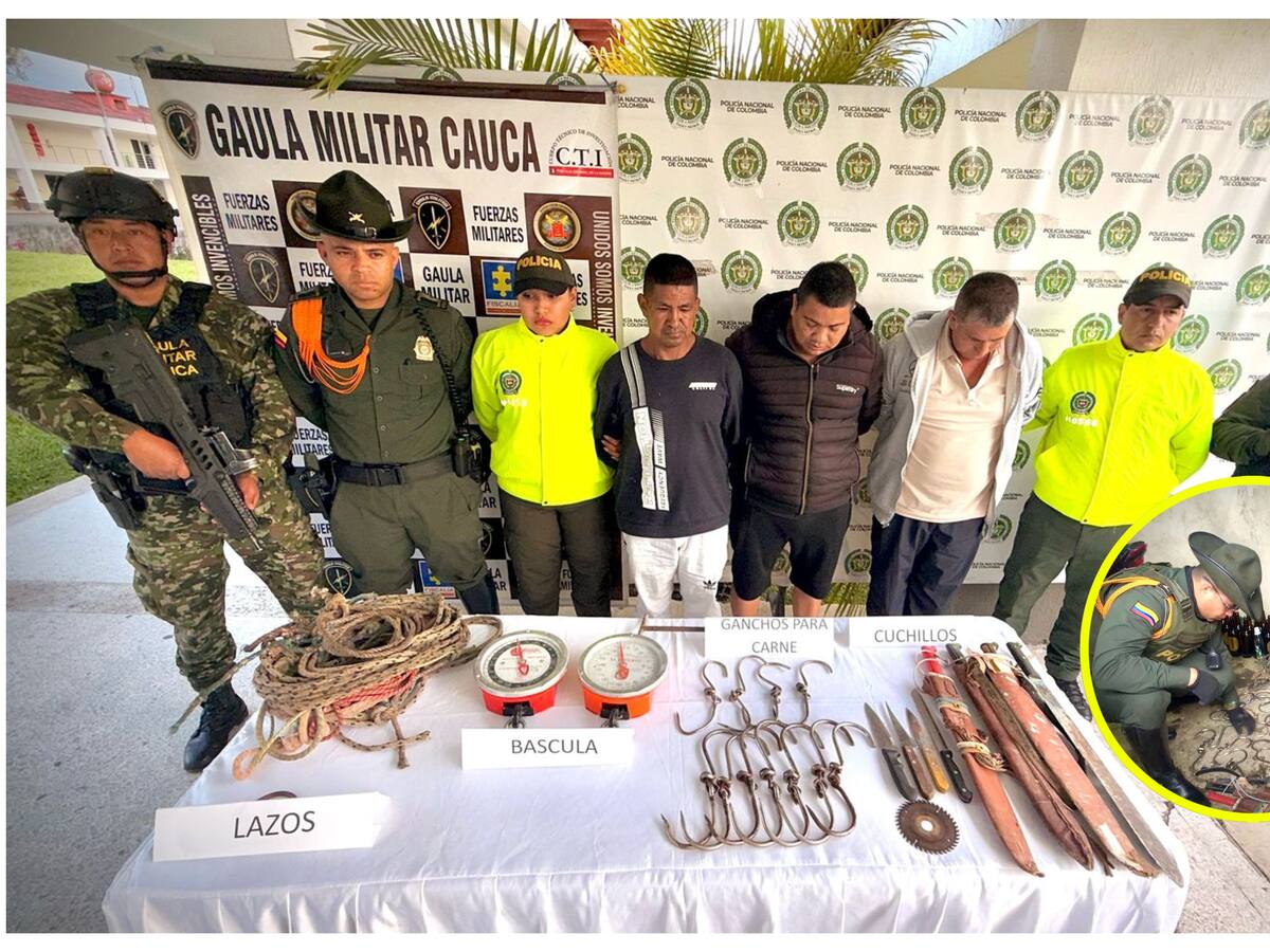 Fue desarticulada una red delincuencial dedicada al abigeato en Cauca