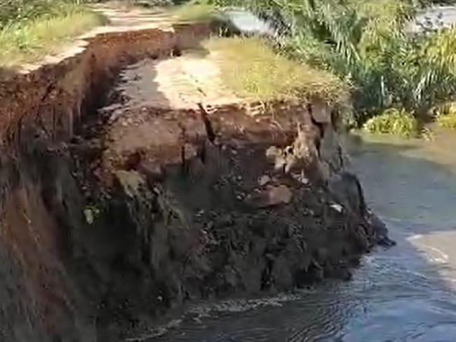 Dique Puerto Wilches . Foto: tomada de video.