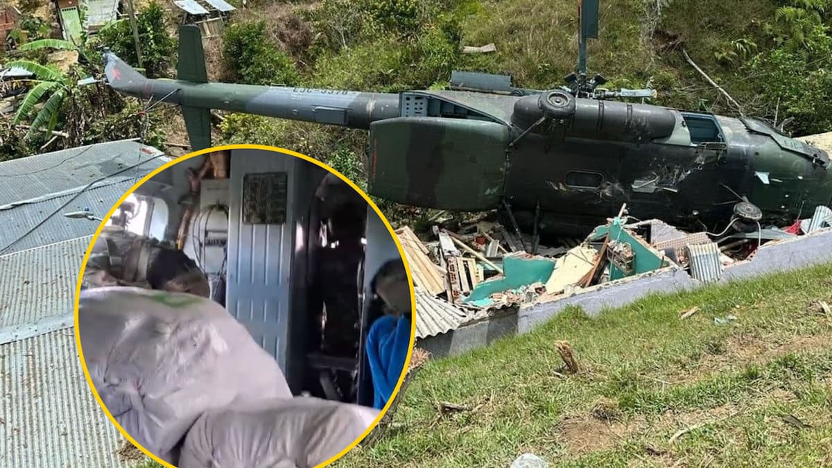 VIDEO: Así quedó registrado el trágico accidente del helicoptero en Anorí, Antioquia