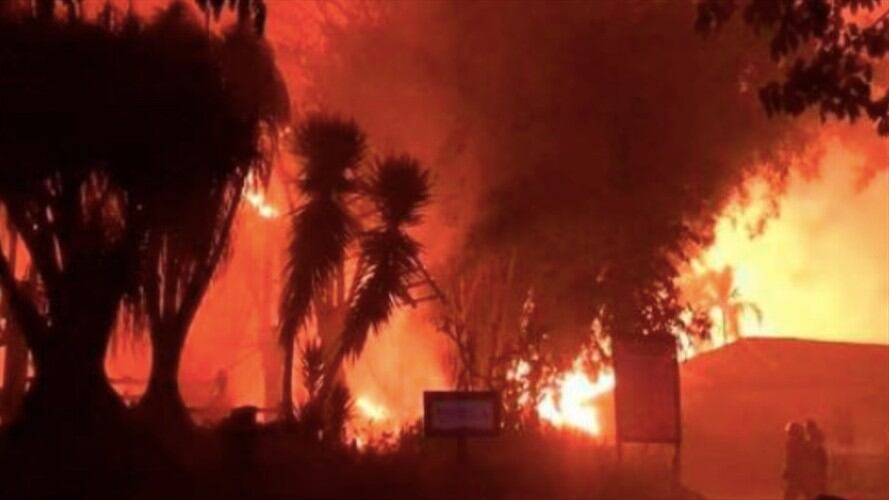Voraz incendio se registró en Panaca y puso en riesgo a cientos de animales. Foto: Colprensa