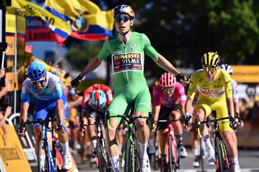Wout Van Aert del equipo Jumbo-Visma  (Photo by DAVID STOCKMAN / BELGA MAG / Belga via AFP) (Photo by DAVID STOCKMAN/BELGA MAG/AFP via Getty Images)
