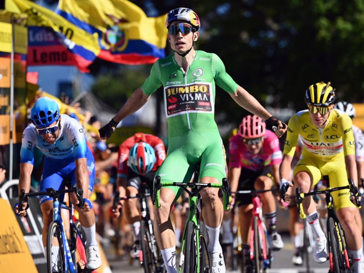 Wout Van Aert ganó la octava etapa del Tour de Francia, Pogacar sigue líder