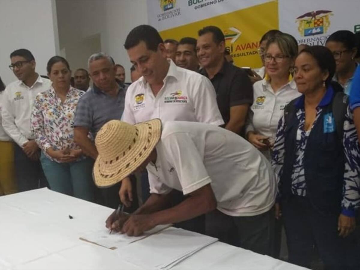 Lo que pactaron los campesinos de Montes de María con el gobernador de Bolívar