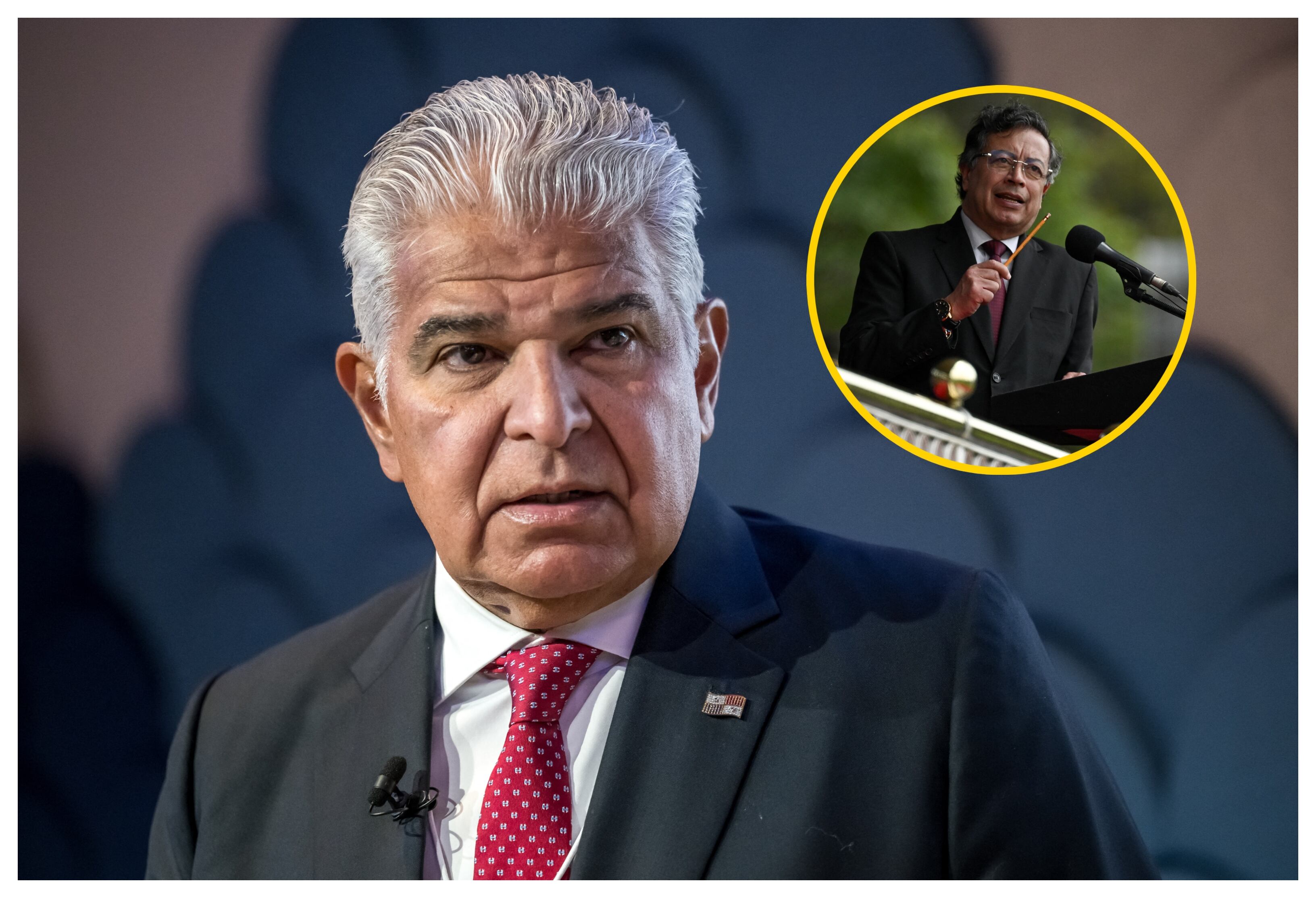 Mulino y Petro. Foto: FABRICE COFFRINI/AFP via Getty Images.