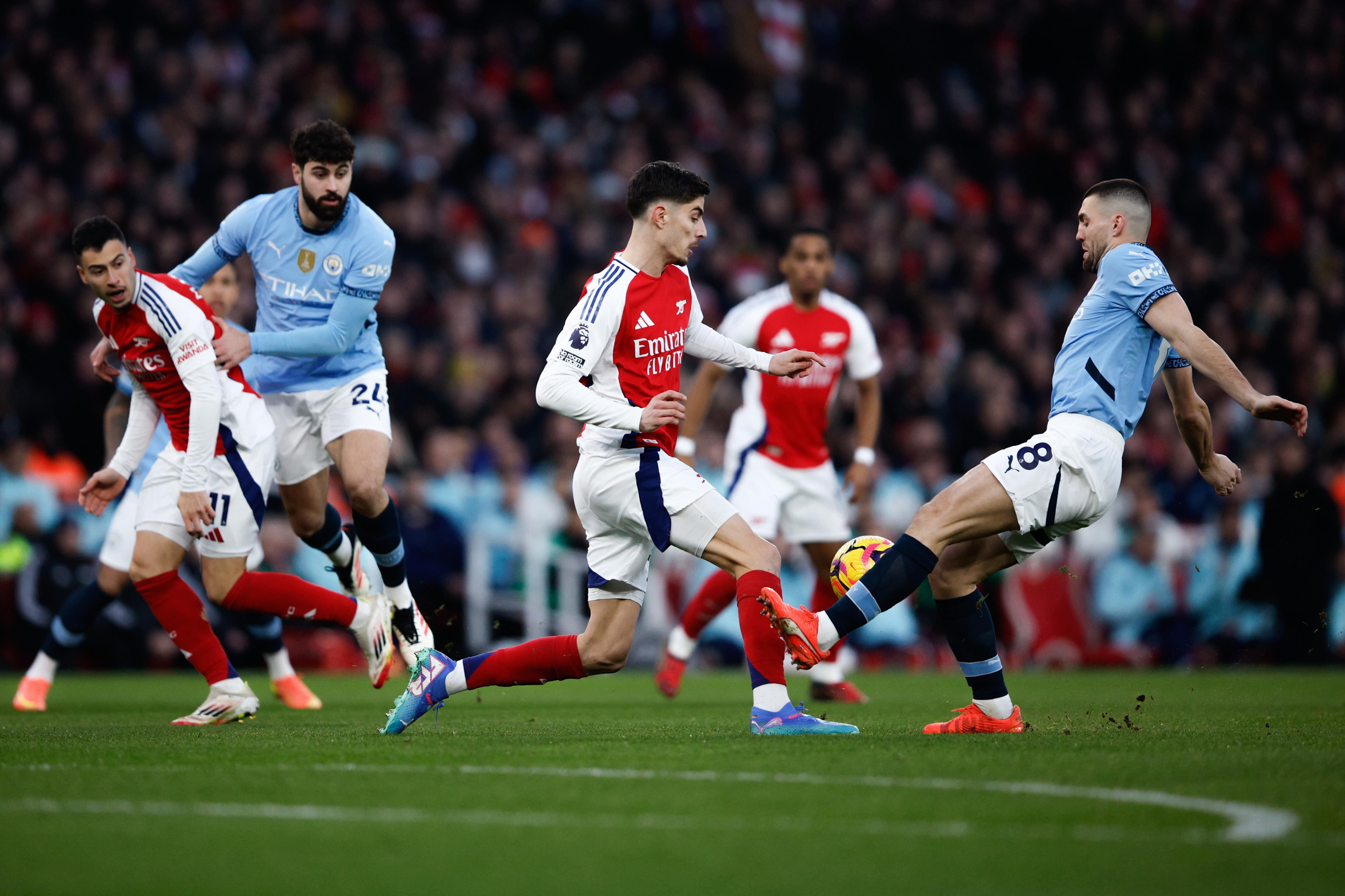 Arsenal vs. Manchester City. Foto: EFE/EPA/DAVID CLIFF