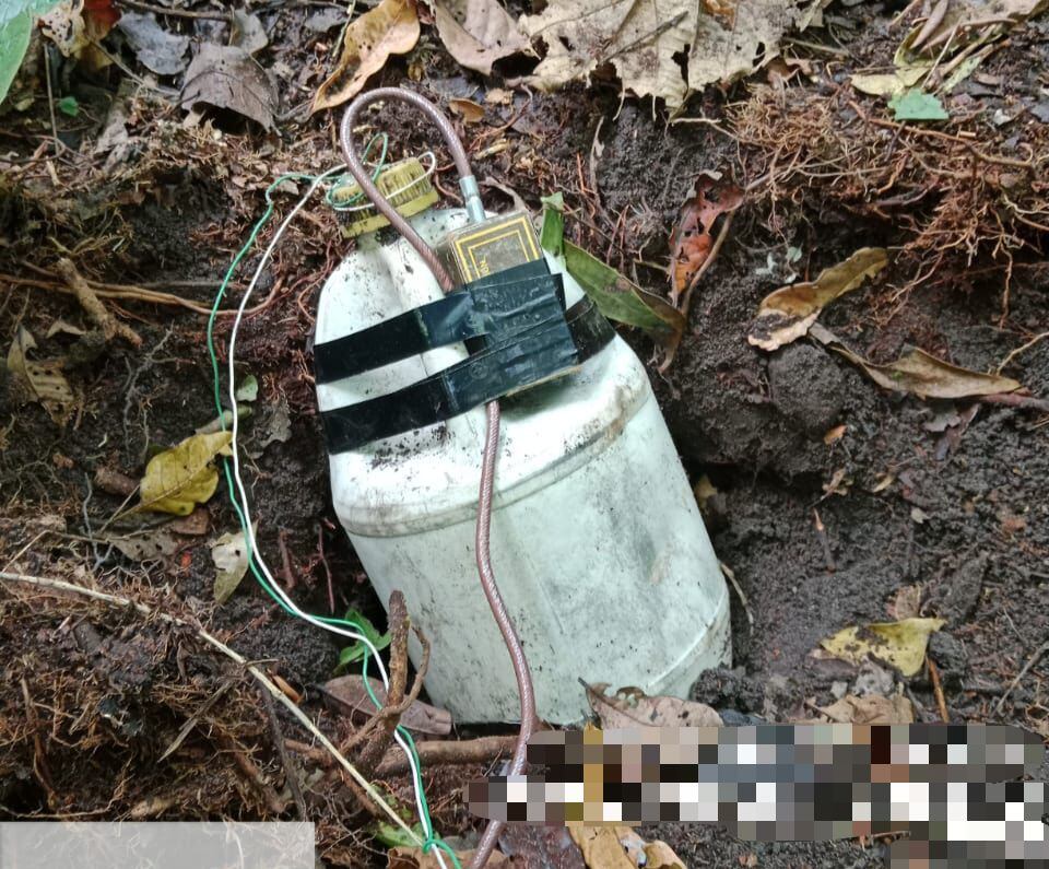 Explosivos neutralizados en Norte de Santander. Foto: Ejército Nacional.