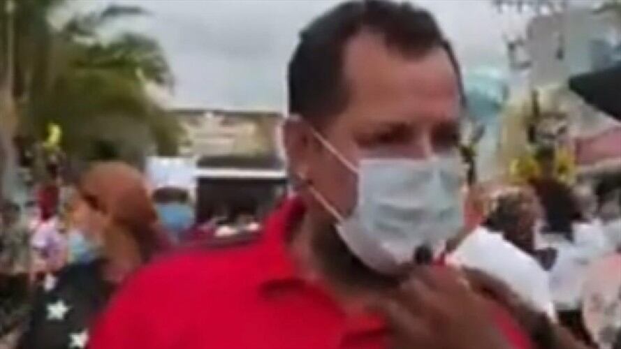 Denuncian agresión contra docente en medio de una manifestación en Montelíbano. Foto: Ademacor.