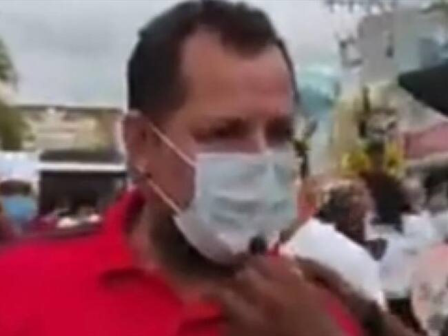 Denuncian agresión contra docente en medio de una manifestación en Montelíbano. Foto: Ademacor.