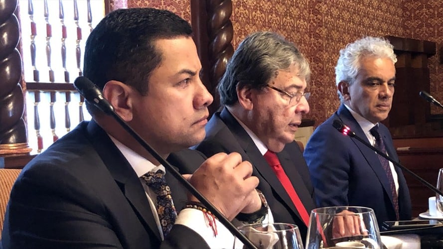 Consejero de seguridad, Rafael Guarín, ministro de Abiente y canciller de la República de Colombia.. Foto: La Wcon Julio Sánchez Cristo