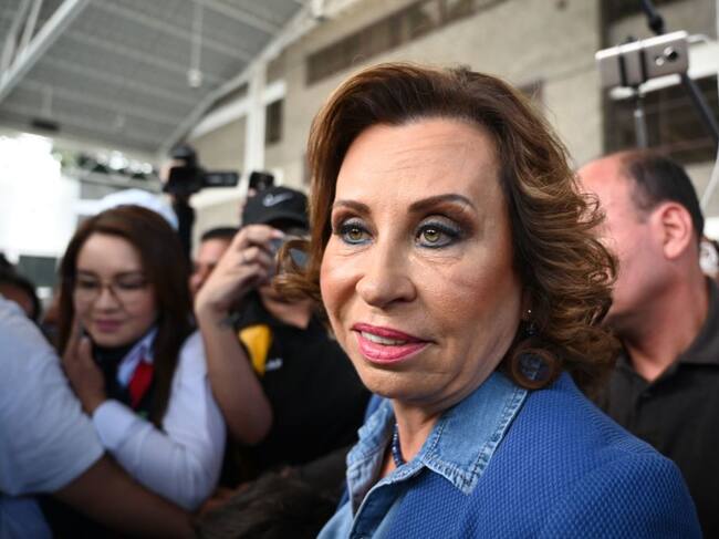 Sandra Torres. (Photo by Johan ORDONEZ / AFP) (Photo credit should read JOHAN ORDONEZ/AFP via Getty Images)