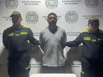 Capturado en Santa Marta alias “Peralta” del Cartel de los más Buscados en Bucaramanga/ Policía Metropolitana de Santa Marta.
