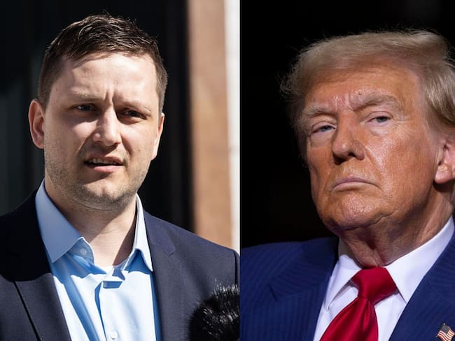 Jens-Frederik Nielsen, primer ministro de Groenlandia, y Donald Trump, presidente de los Estados Unidos. FOTOS: Getty Images