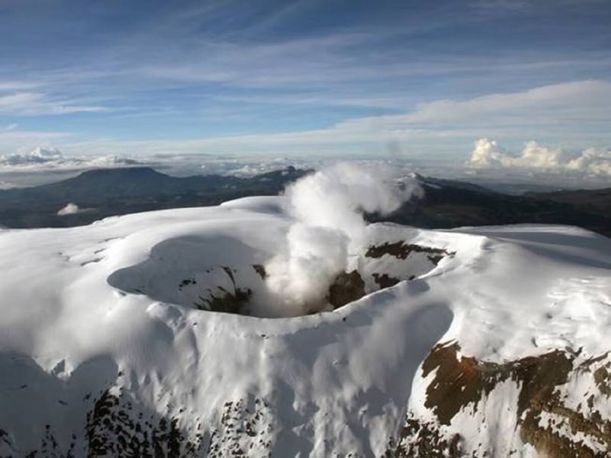 Según el Servicio Geológico Colombiano en su último reporte el volcán sigue inestable