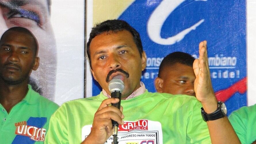 Víctor Gallo en campaña política 2011. Foto:Particular Web