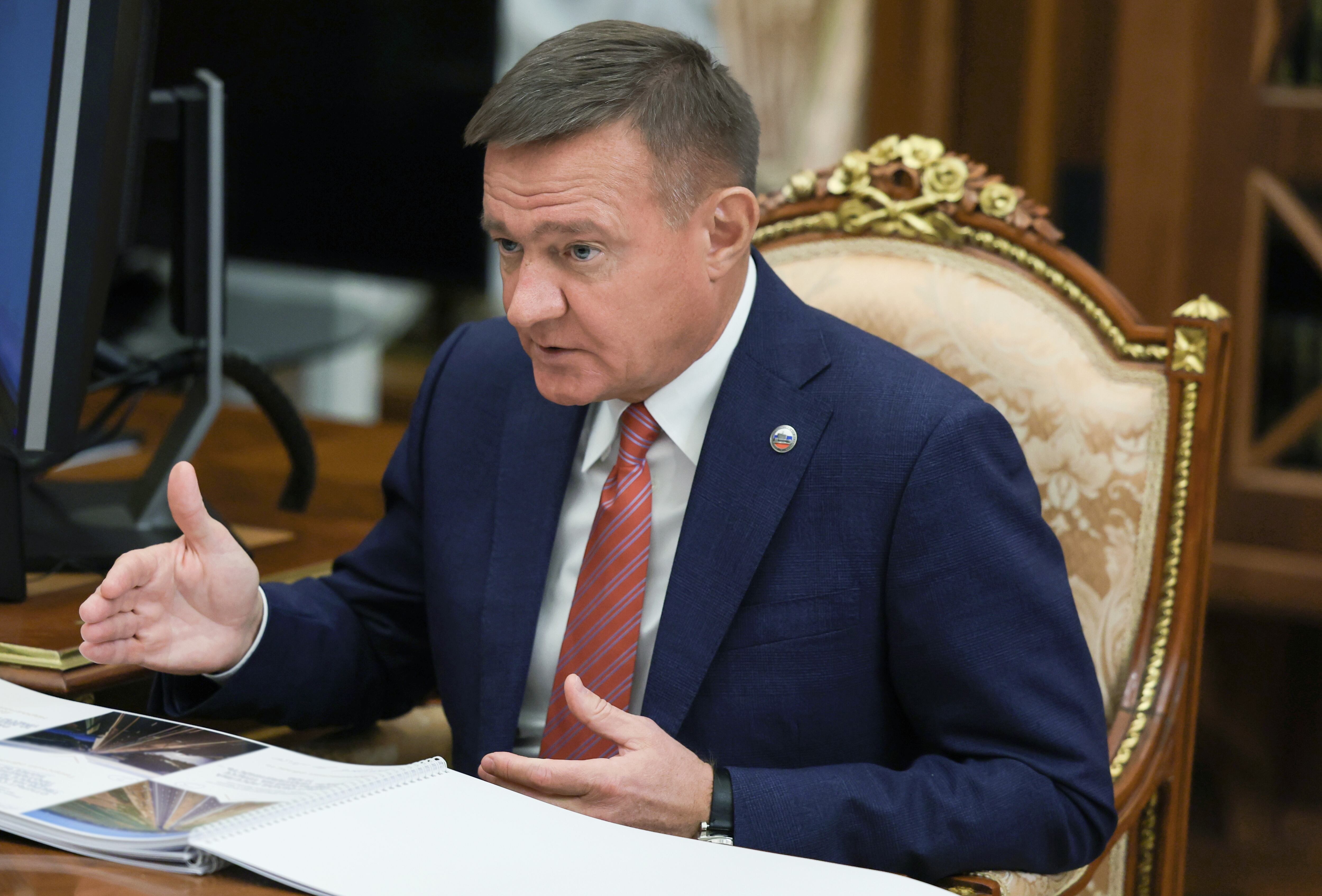 Exministro de Transporte ruso, Román Starovoit. Foto: EFE/EPA/GAVRIIL GRIGOROV/SPUTNIK/KREMLIN / POOL MANDATORY CREDIT
