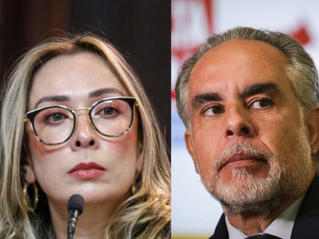 Katherine Miranda y Armando Benedetti. Foto: Colprensa.