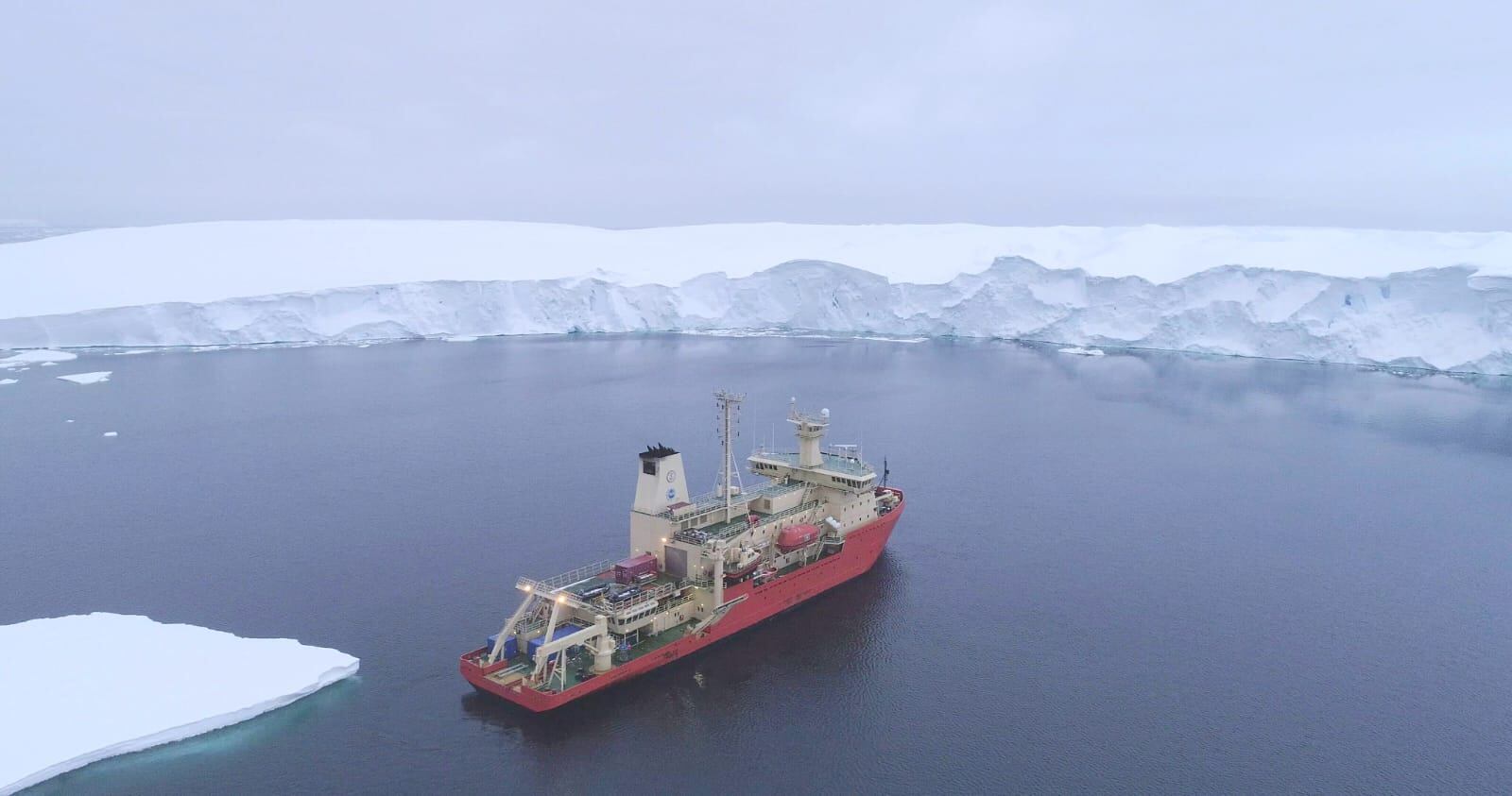 Glaciar Thwaites. Foto: doctor Alastair Graham