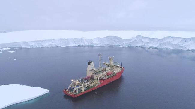 Glaciar Thwaites. Foto: doctor Alastair Graham