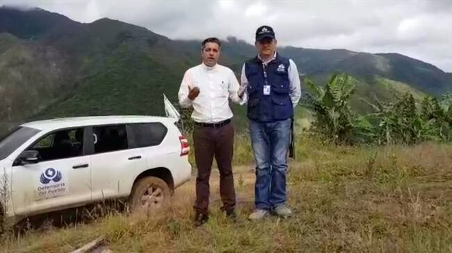 Comisión humanitaria busca al niño Cristo José en el Catatumbo. Foto: Cortesía Defensoría del pueblo
