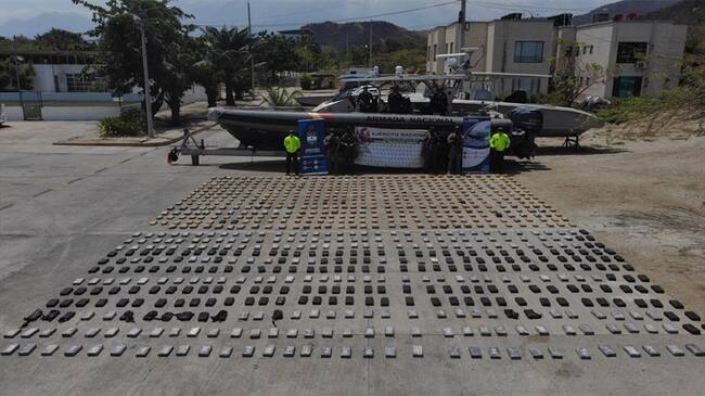 El decomiso de la droga se realizó en el sector de la Ciénaga del Torno. Foto: Ejército Nacional