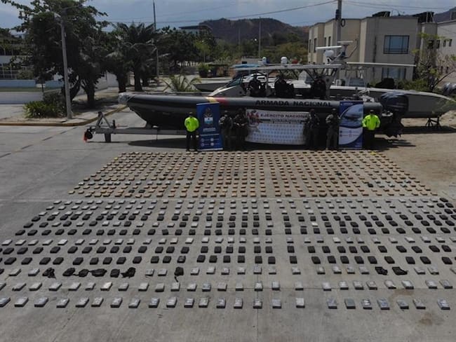 El decomiso de la droga se realizó en el sector de la Ciénaga del Torno. Foto: Ejército Nacional
