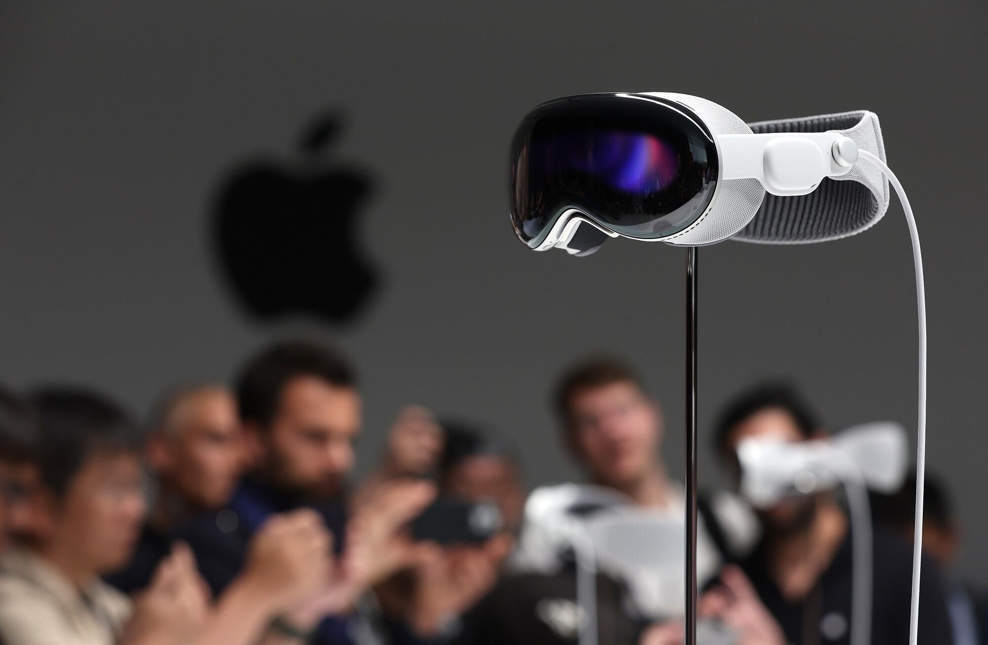 Apple Vision Pro. (Photo by Justin Sullivan/Getty Images)