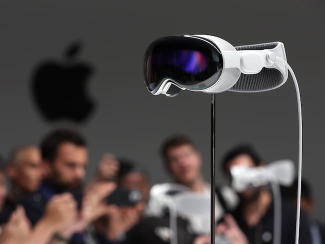 Apple Vision Pro. (Photo by Justin Sullivan/Getty Images)