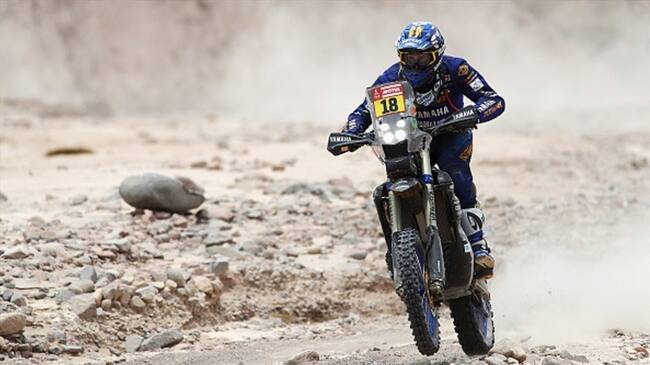 Soultrait cruza primero en motos pero Sunderland se lleva 5ta etapa del Dakar. Foto: Getty Images
