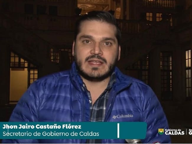 Secretario de Gobierno de Caldas, Jhon Jairo Castaño. Foto: Enviada desde Prensa de la Gobernación de Caldas.