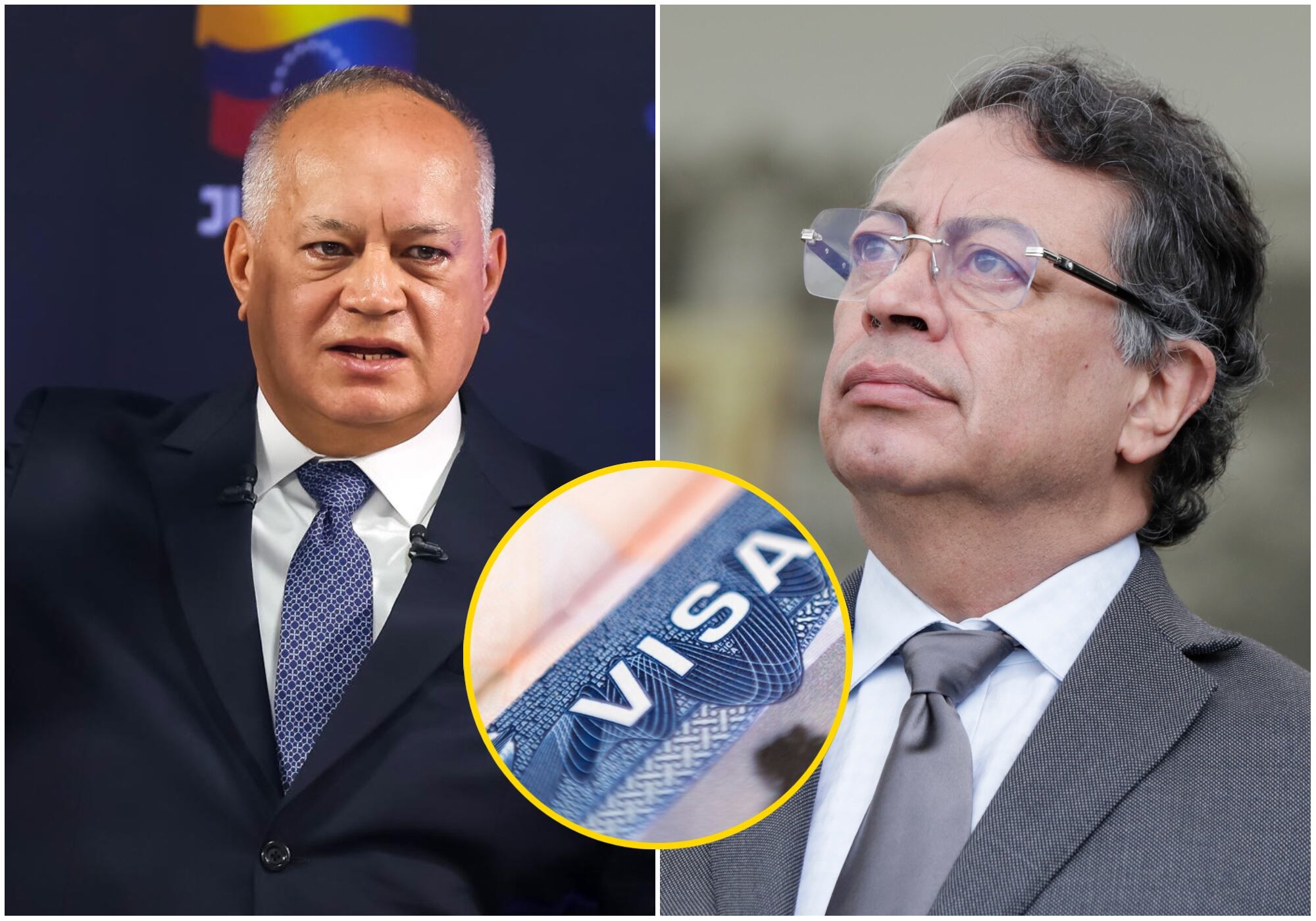 Diosdado Cabello criticó que le retiraran la visa a Petro en “el país de las libertades”. Foto: EFE/ Getty Images.
