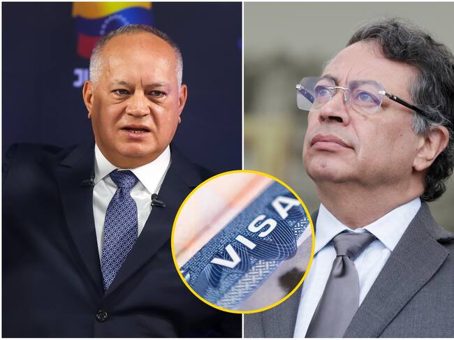 Diosdado Cabello criticó que le retiraran la visa a Petro en “el país de las libertades”. Foto: EFE/ Getty Images.