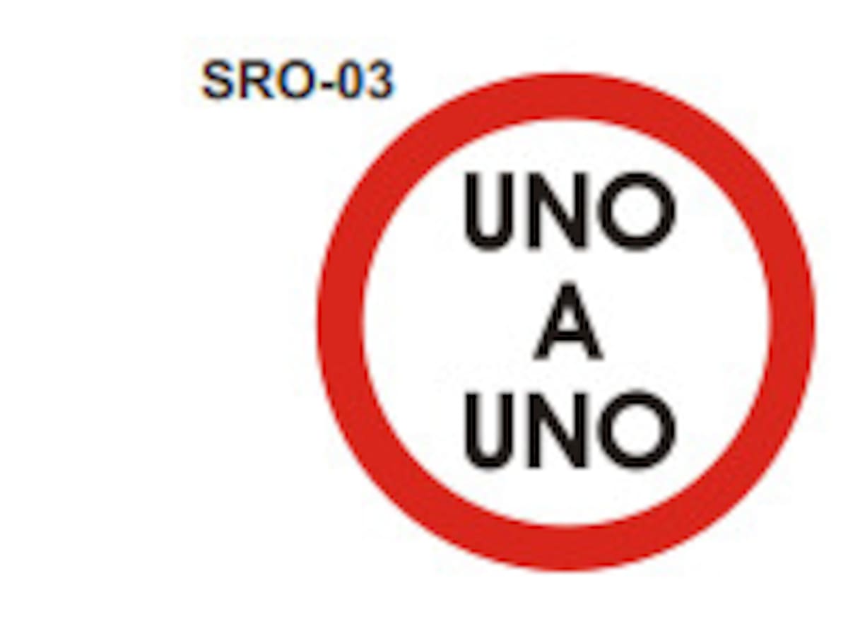 ‘Uno a uno’: ¿Qué significa esta señal de tránsito? Conózcala y evite infracciones