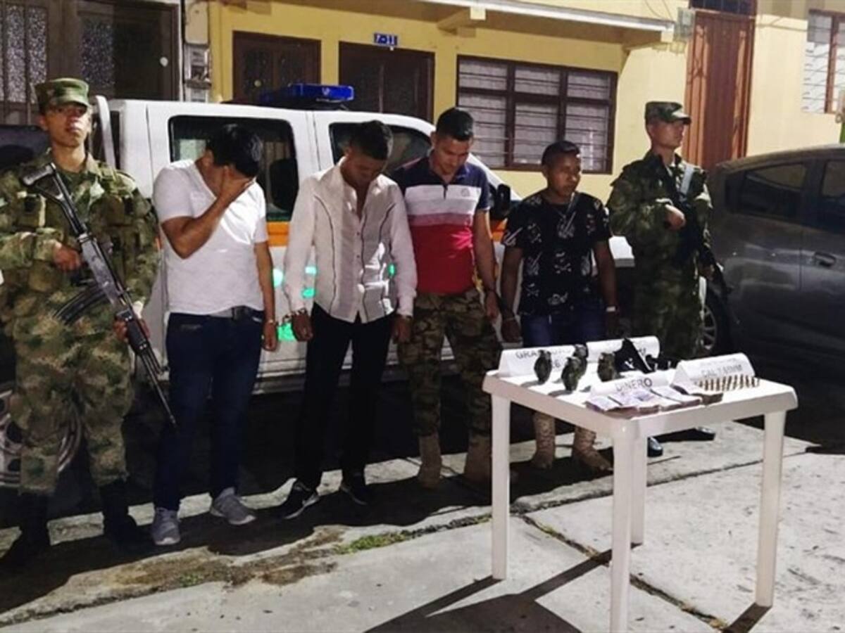Capturados cuatro presuntos integrantes del Eln en Cauca