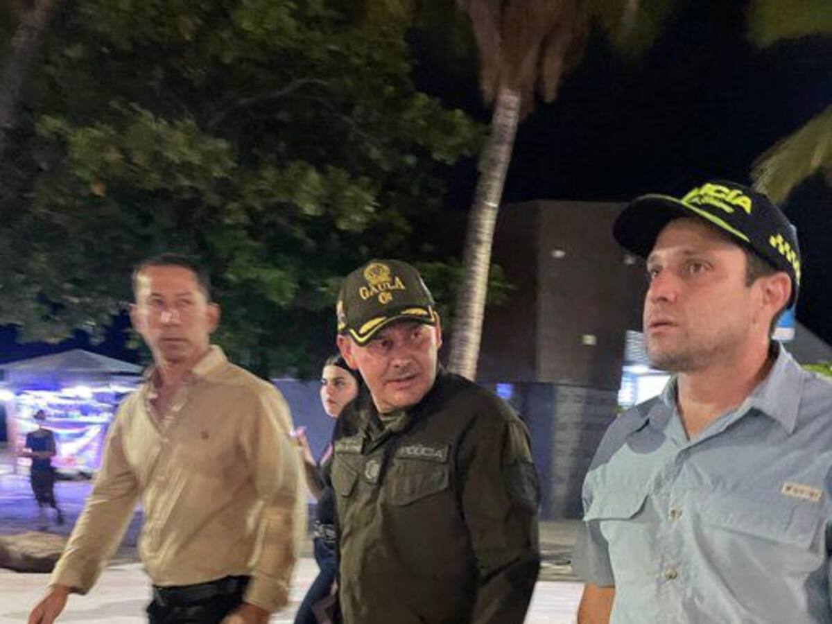 Director Nacional del Gaula realizó recorrido por El Rodadero, en Santa Marta