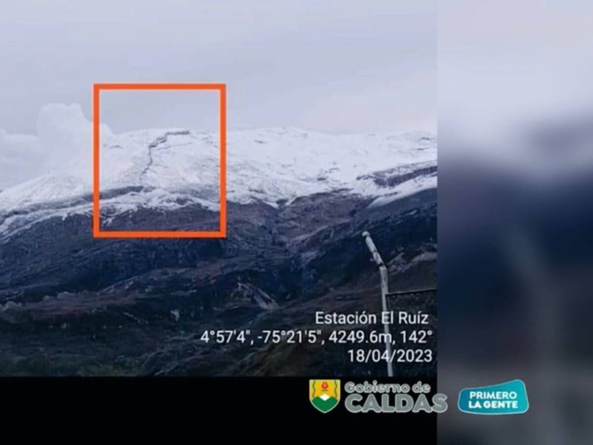 Autoridades de Caldas desmienten supuesta grieta en el casquete del Volcán del Ruiz