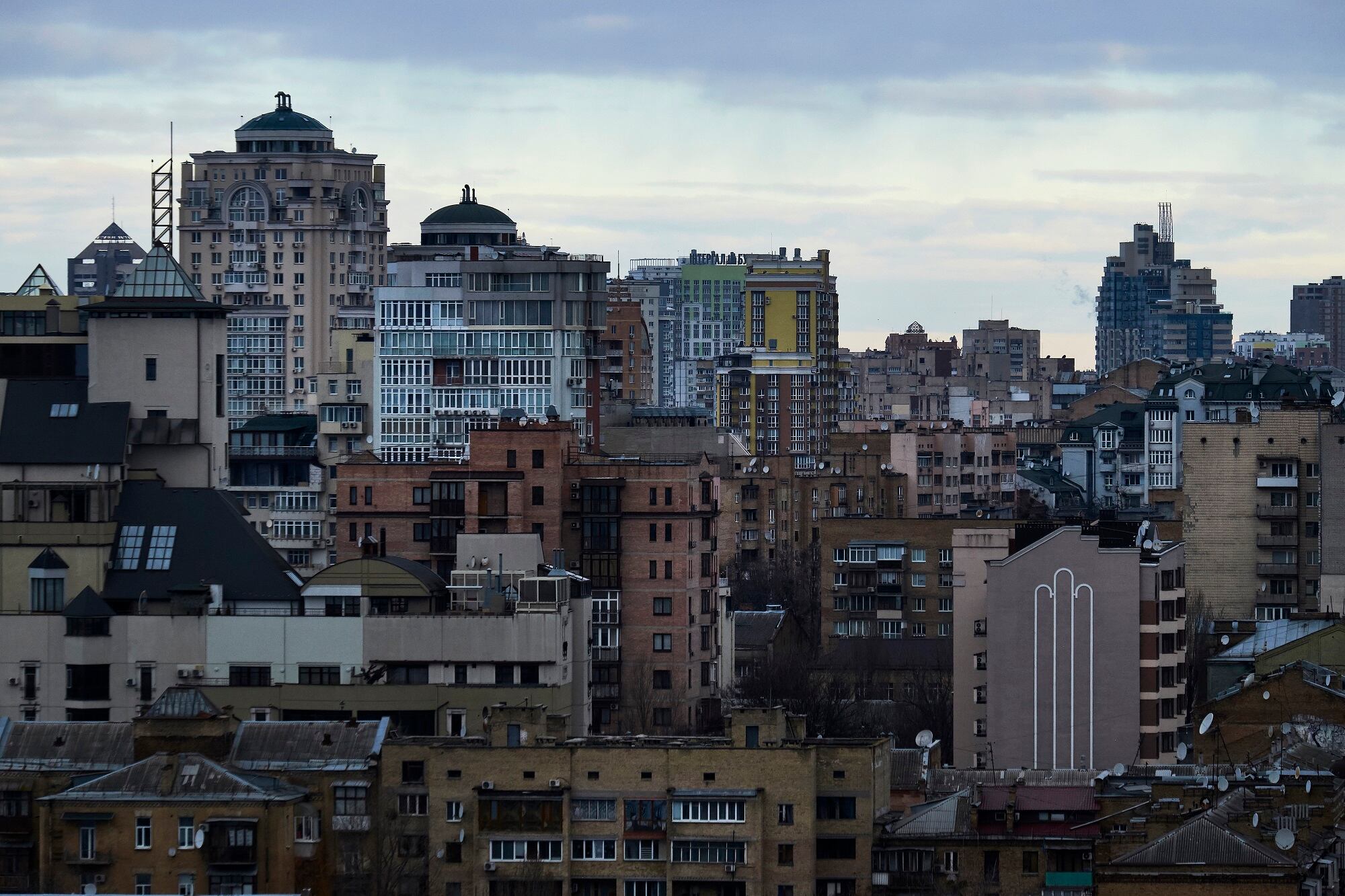 Kiev, Ucrania, tras varios días de enfrentamientos entre el Ejército ruso y el ucraniano