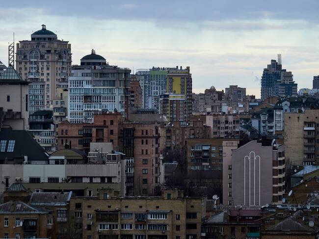 Kiev, Ucrania, tras varios días de enfrentamientos entre el Ejército ruso y el ucraniano