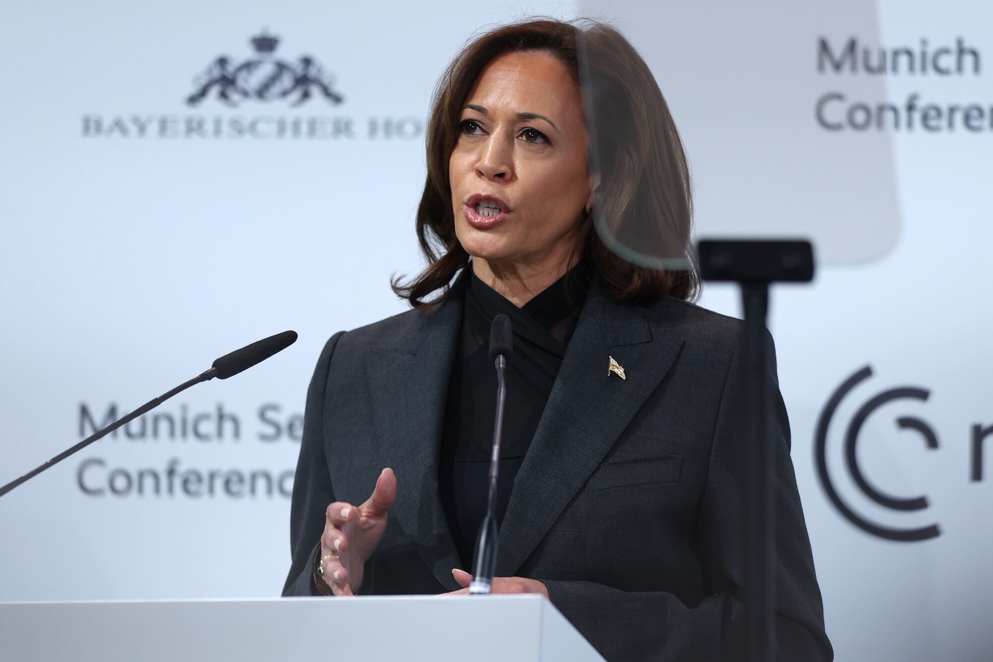 Kamala Harris.  (Photo by Johannes Simon/Getty Images)