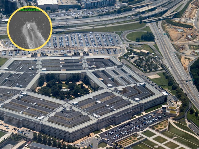 Pentagono. Foto: Getty Images.Ataque a Lancha. Foto: AFP.